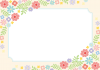 透過・かわいいお花のフレーム