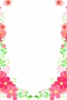 桃色の花のカード