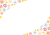 透過・かわいいお花のフレーム