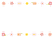 透過・かわいい花のライン（フレーム）