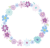 透過・クールなお花のリース