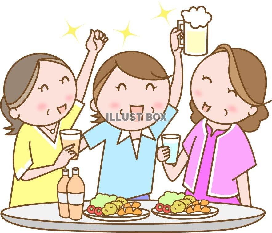 女子会 イラスト無料