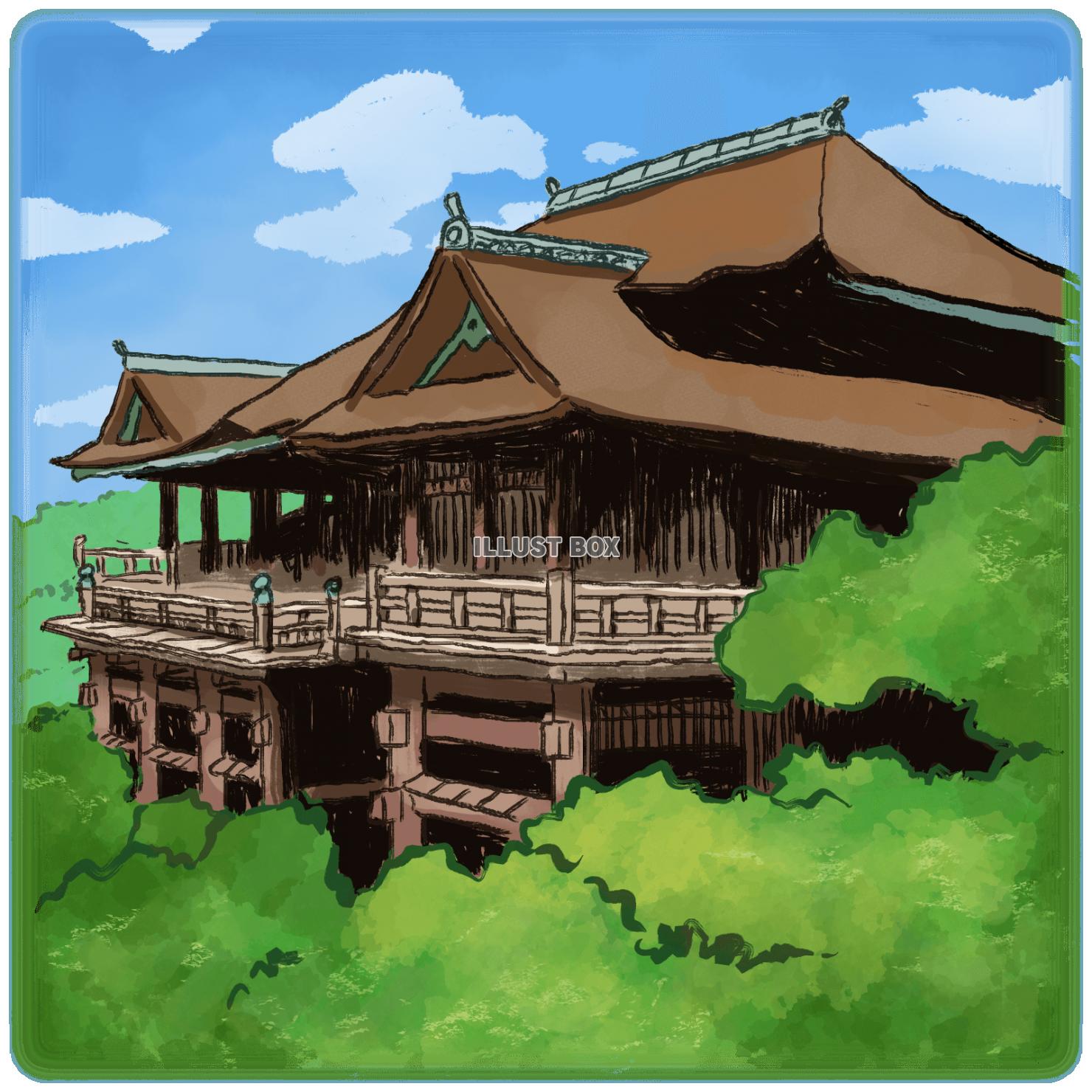 清水寺 イラスト無料