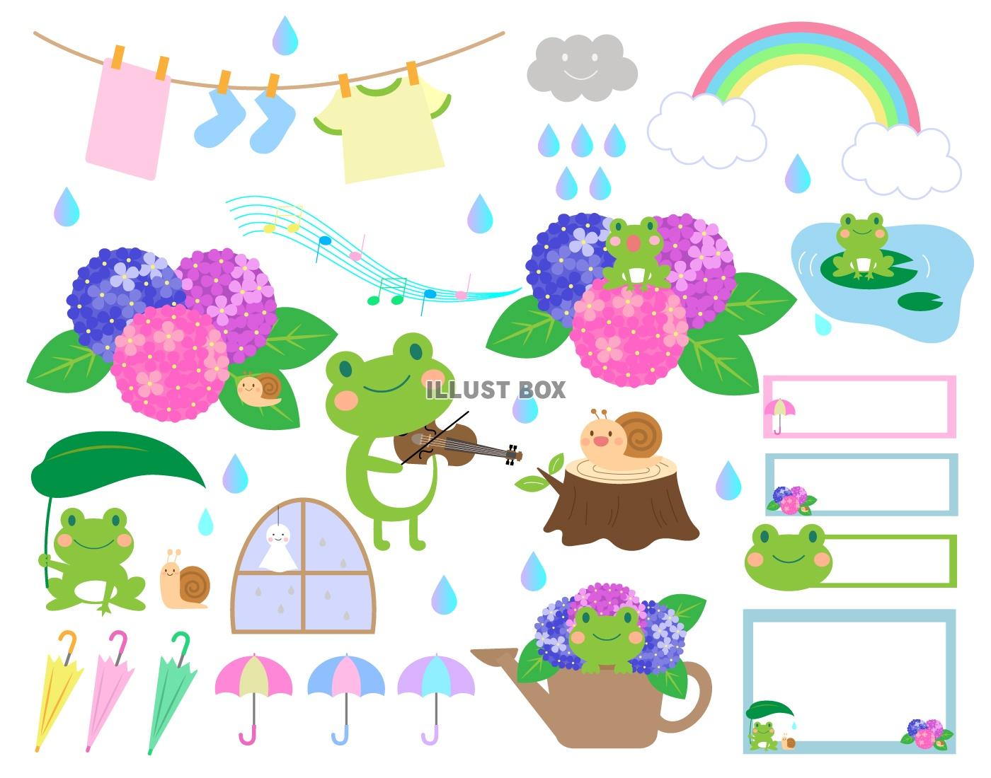 イラスト素材 梅雨 イラスト無料