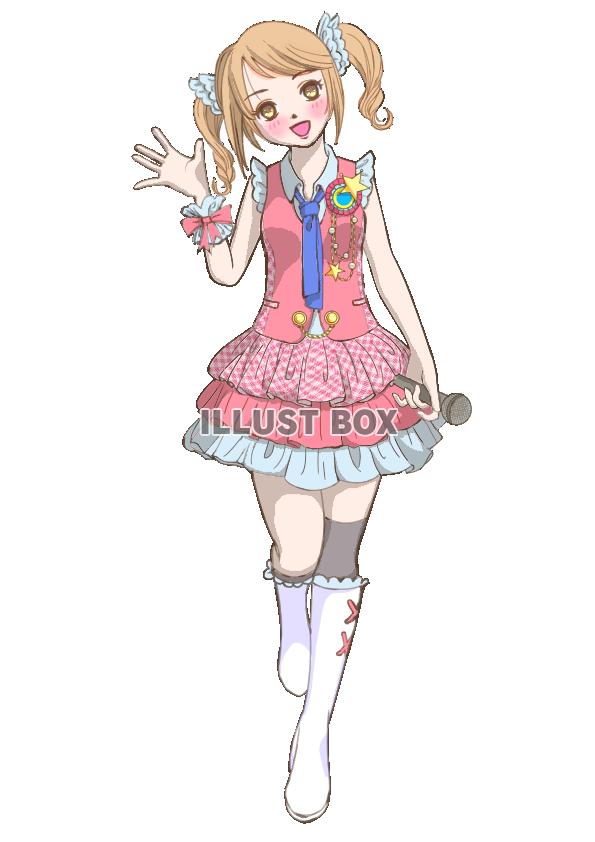 無料イラスト アイドルpng 全身