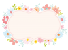 透過・お花のプレート