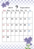 2019年　季節の花カレンダー9月