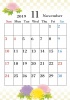 2019年　季節の花カレンダー11月