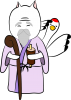 にゃんこな七福神。福禄寿【PNG】