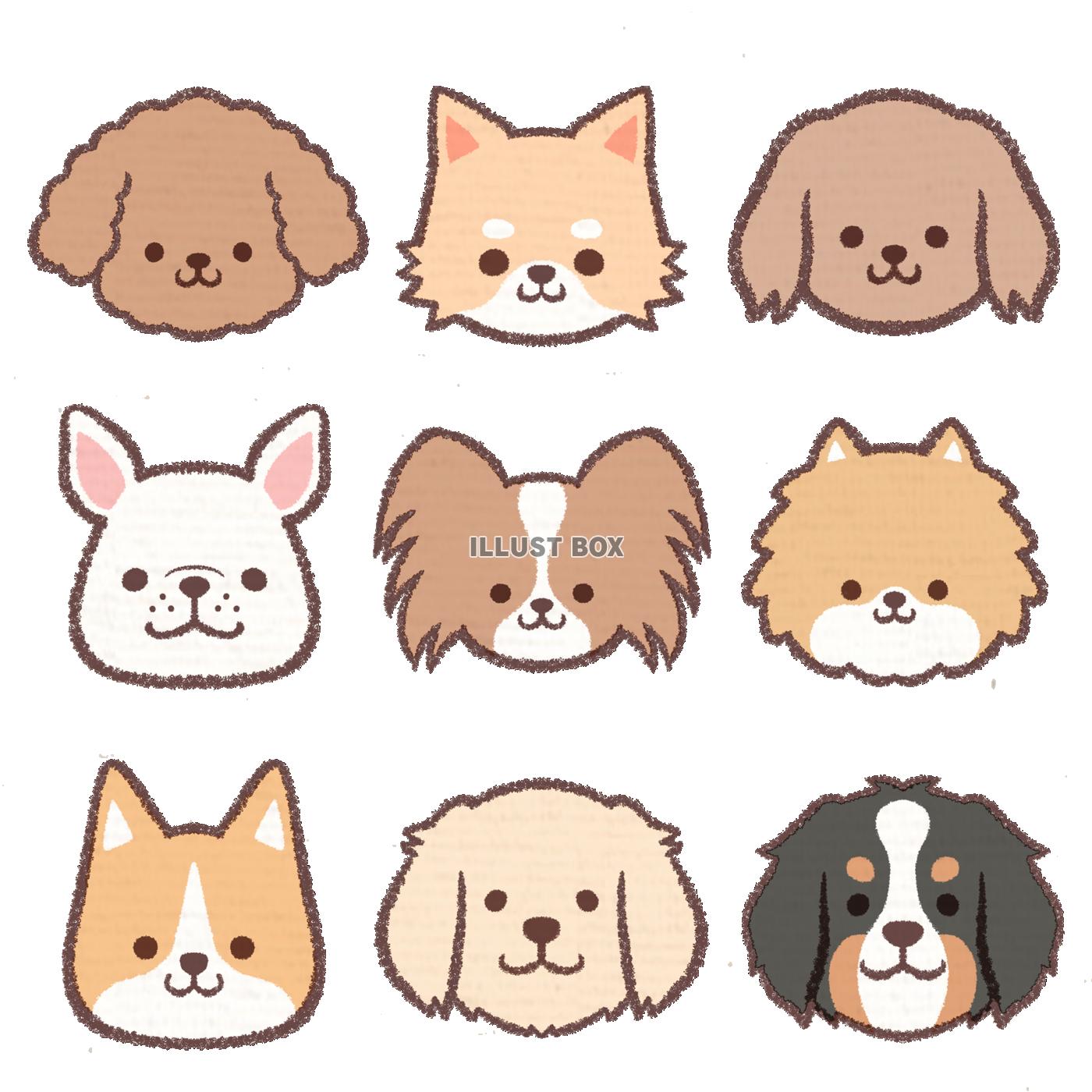 無料イラスト 犬アイコン集め