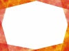 おしゃれフレーム枠水彩秋赤オレンジ枠背景イラストシンプル飾り枠手書きかわいい見出