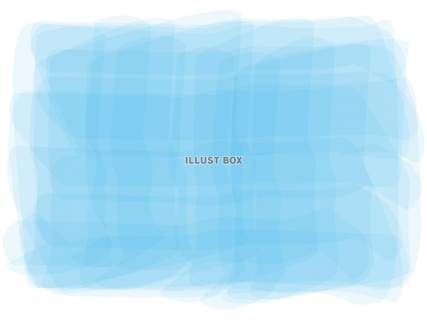 無料イラスト 水彩水色背景シンプル手描きおしゃれフレーム枠飾りテクスチャ筆