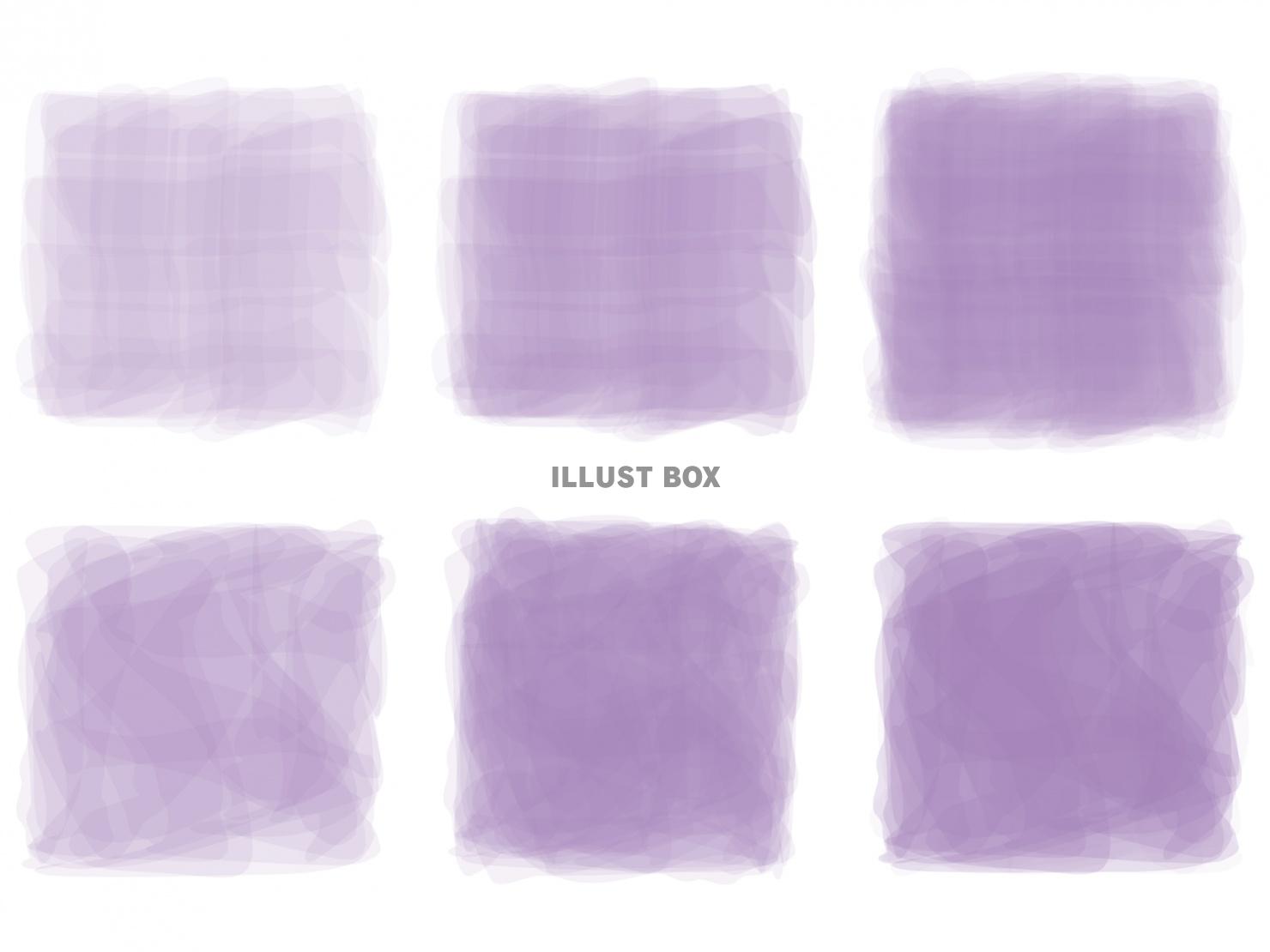 無料イラスト 紫水彩おしゃれフレーム枠紫色背景アイコンイラスト筆手描きかわ