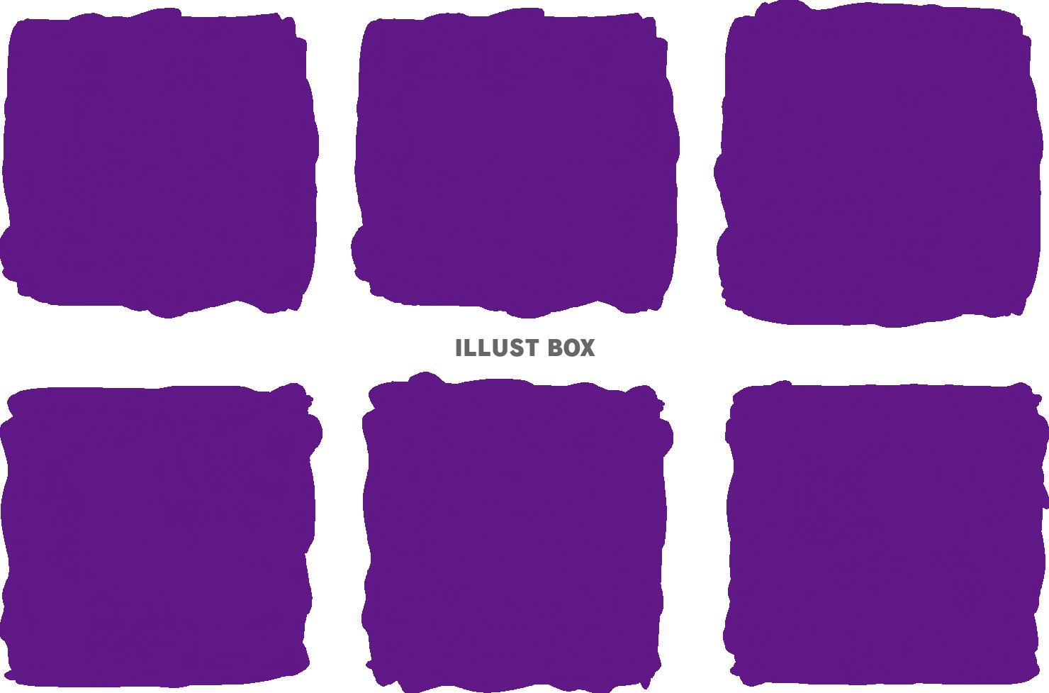 無料イラスト 紫水彩背景枠紫色おしゃれフレーム枠壁紙飾りシンプル筆テクスチ