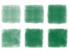 水彩緑飾り枠四角おしゃれフレーム枠緑色手描きアイコンナチュラルシンプル水彩画筆テ