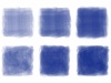 水彩青おしゃれフレーム枠アイコン枠筆手描き四角テクスチャ紺飾り枠背景イラストドッ