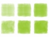 水彩黄緑背景イラストおしゃれフレーム枠緑手描き黄緑色飾りドットテクスチャ筆アイコ