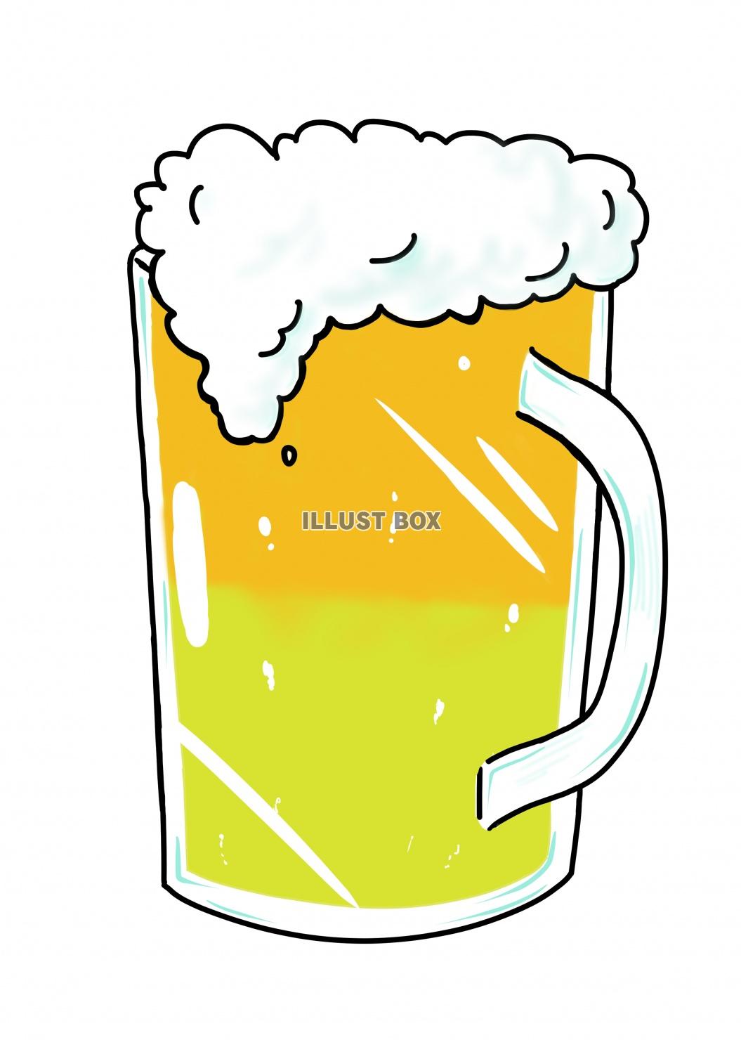 無料イラスト ビール