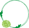 キャベツのリング型のフレーム（緑）