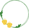 パプリカのリング型のフレーム（黄色）