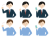 シンプルな男性のイラスト素材セット