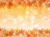 秋おしゃれフレーム枠背景紅葉水彩手書きシンプル手描きキラキラかわいい枠飾り枠和9