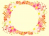 コスモスの花のイラスト背景