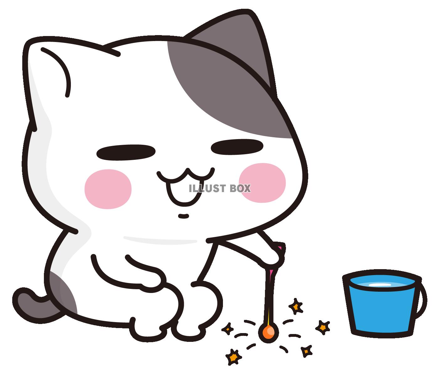 しみじみ線香花火＜ぶち猫　にゃんこ＞