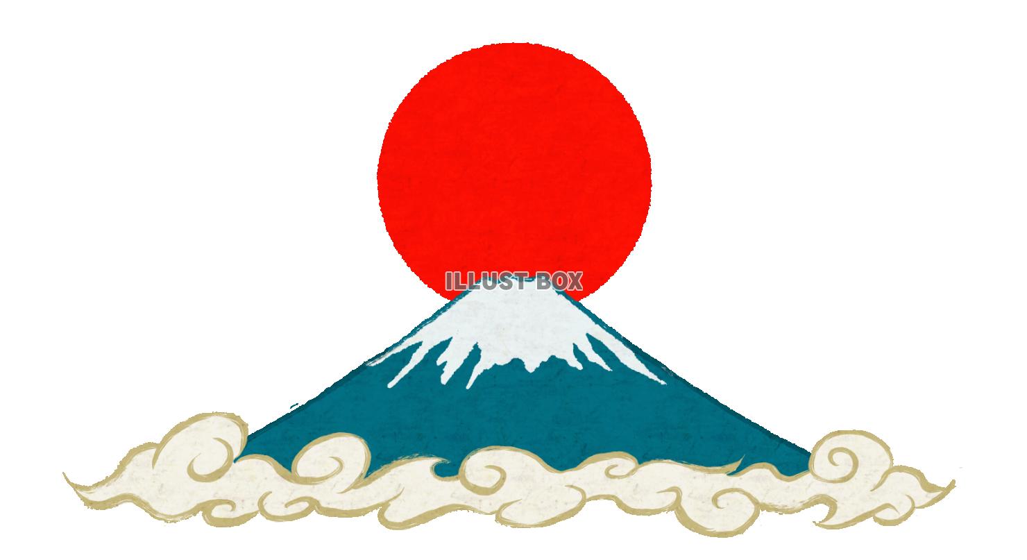 無料イラスト 富士山２