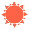 シンプルな太陽　透過