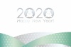 2020年　子年の年賀状テンプレート