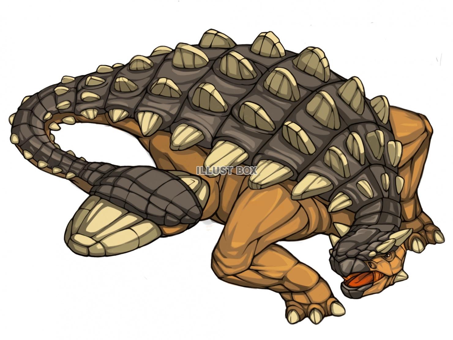 恐竜・アンキロサウルス : イラスト無料
