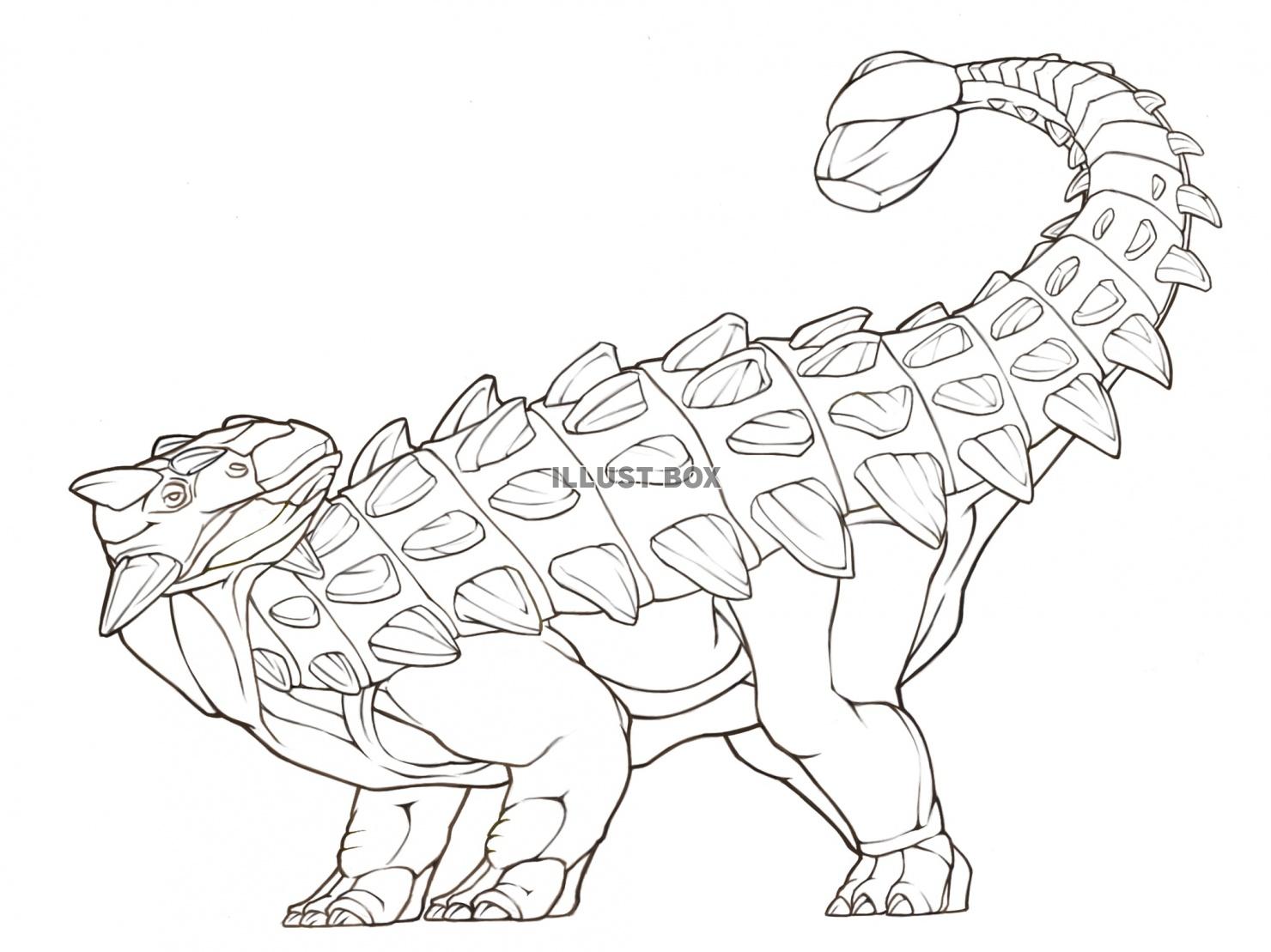 無料イラスト 恐竜 アンキロサウルス