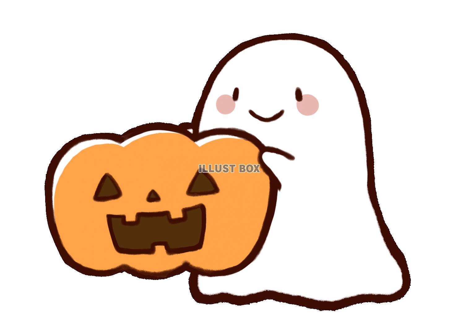 無料イラスト ハロウィンオバケ