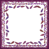 フレーム・葉　01（紫）