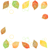 秋の落ち葉イラスト