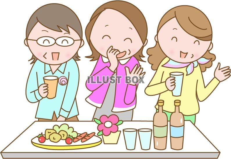 女子会 イラスト無料