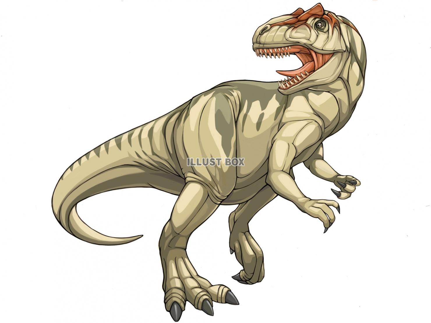 無料イラスト 恐竜 アロサウルス