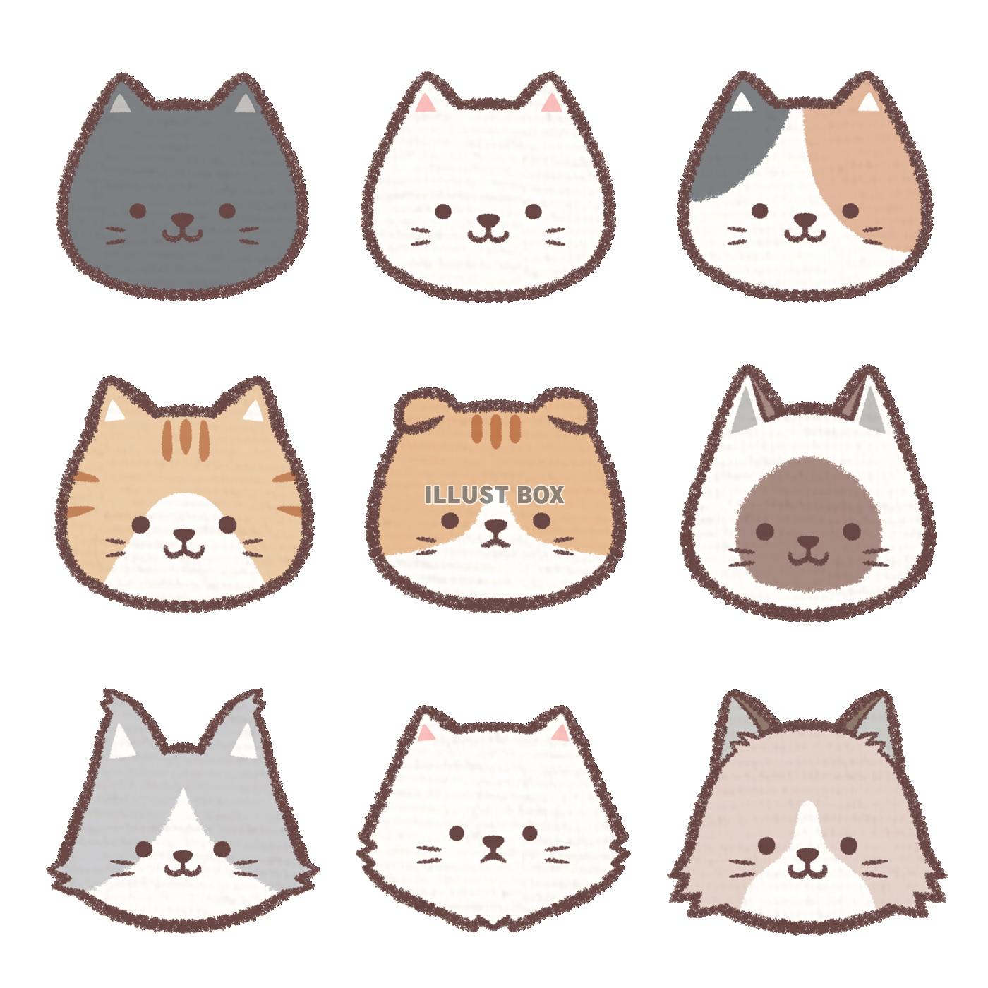 無料イラスト アイコン猫集め