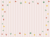 秋のフレーム背景（もみじとイチョウ）ピンク系