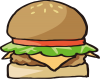 ハンバーガーのイラスト