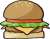 ハンバーガーのイラスト