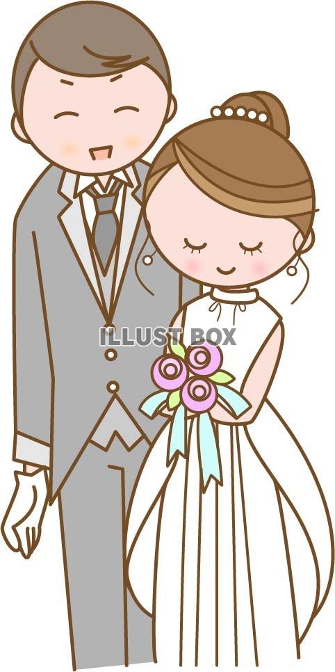 無料イラスト 結婚式の新郎新婦