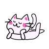 眠る全身猫