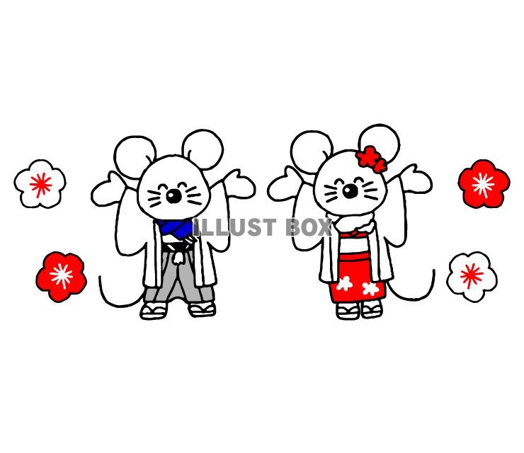 着物をきたネズミ