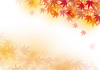 紅葉狩り背景もみじ秋水彩フレーム飾り枠和壁紙風景景色9月10月11月楓植物落葉冬