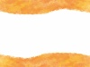 水彩フレーム枠オレンジ