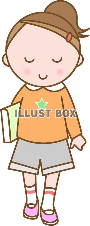 無料イラスト 歩く子ども