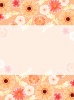 花柄メッセージカード（縦型）