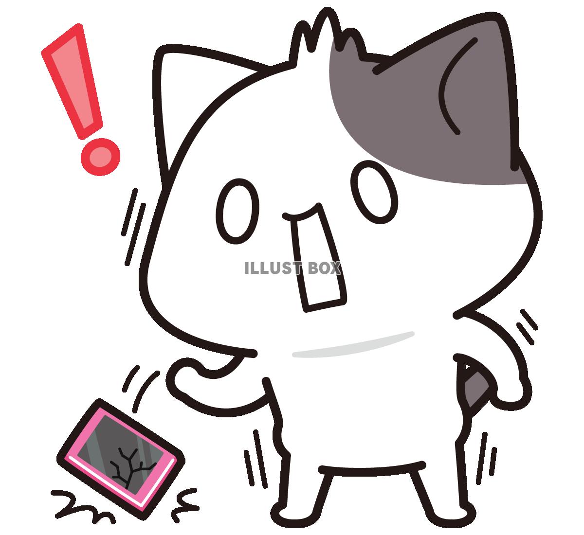 スマホ落としたぁっ！＜ぶち猫　にゃんこ＞